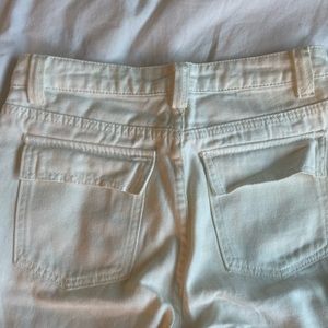 white/cream denim pants